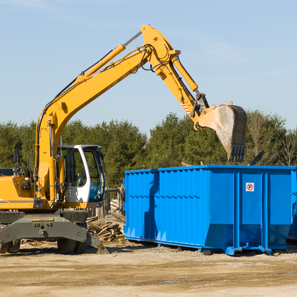 can i choose the location where the residential dumpster will be placed in Centerville Michigan